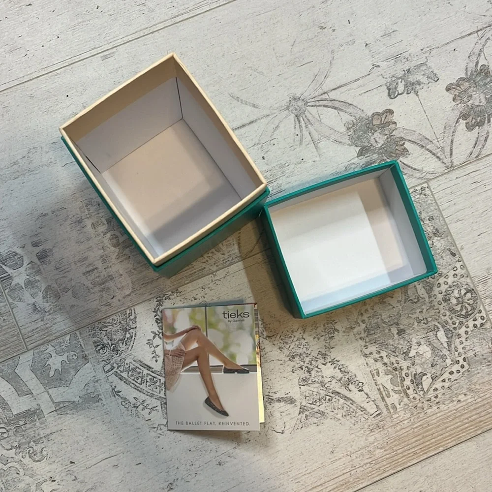 Tieks by Gavrieli Teal Box Empty Tahitian Pearl